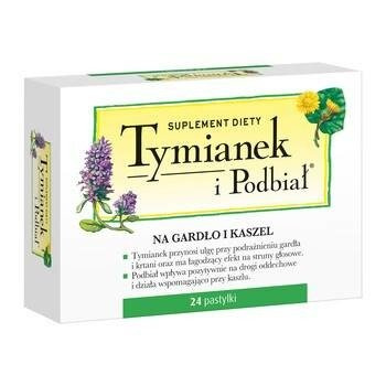 TYMIANEK I PODBIAŁ x 24 pastylki
