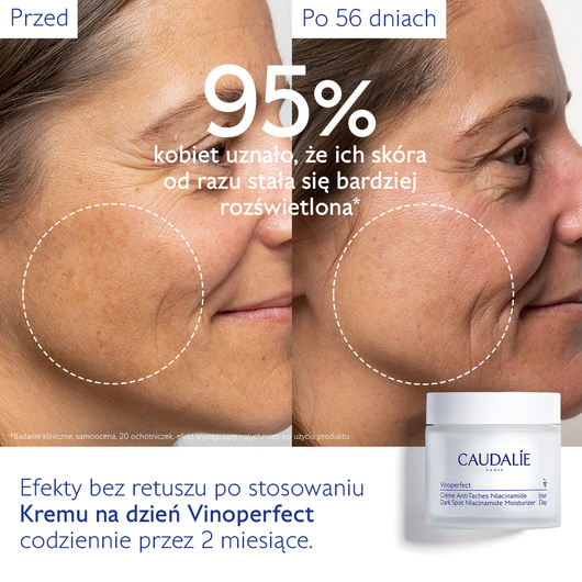 Caudalie Vinoperfect Krem na przebarwienia z niacynamidem na dzień refill, 50 ml