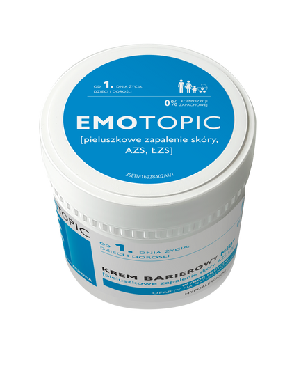 EMOTOPIC Krem barierowy MED+ pieluszkowe zapalenie skóry, AZS, ŁZS, 75ml