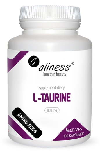 Aliness L-Taurine 800 mg, 100 kapsułek