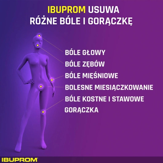 Ibuprom 200 mg,  50 tabletek drażowanych