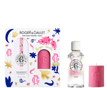 Roger & Gallet Rose Zestaw Woda perfumowa 100 ml + Świeca