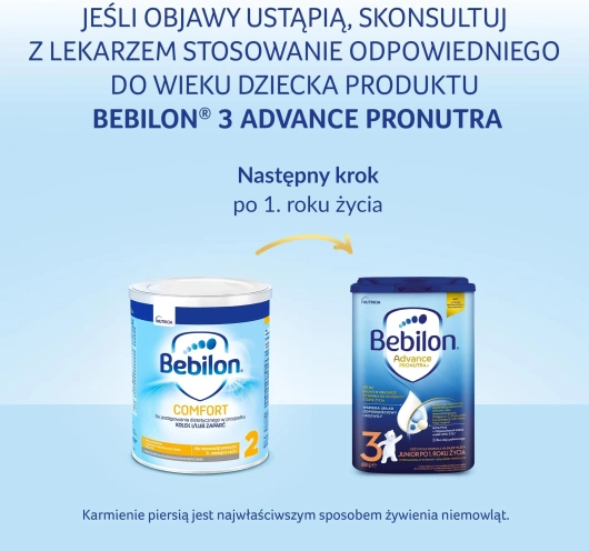 Bebilon Comfort 2, żywność specjalnego przeznaczenia medycznego dla niemowląt od 6. miesiąca, 400 g