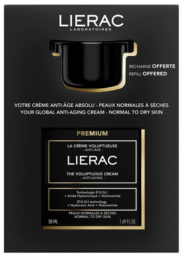 Lierac Premium Zestaw Bogaty krem przeciwstarzeniowy + Refill, 50 + 50 ml