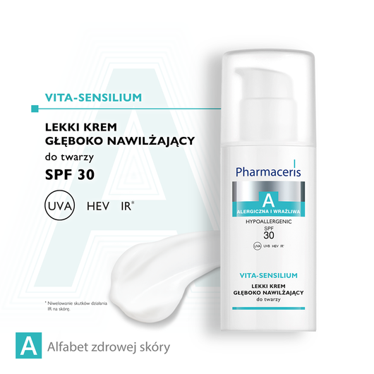 Pharmaceris A Vita-Sensilium Lekki krem głęboko nawilżający SPF 30, 50 ml