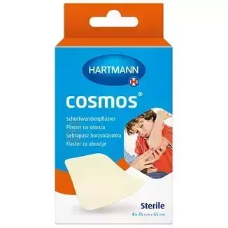 HARTAMNN Plastry Cosmos na otarcia 45 mm x 65 mm x 4 sztuki