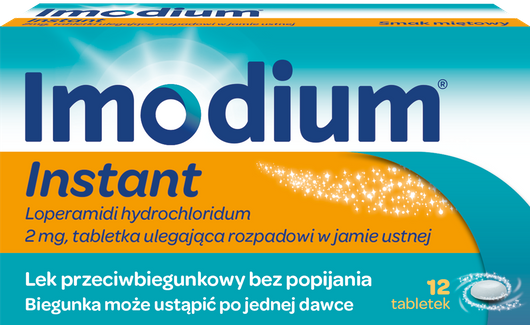 Imodium Instant tabletki 2mg x 12 sztuk 