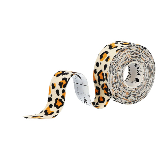 YellowTAPE Taśma do kinesiotapingu limfatycznego twarzy Panterka, 2,5 cm x 5 m
