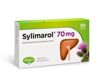 SYLIMAROL 70mg x 30 tabletek drażowanych