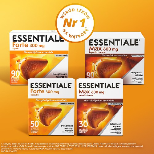 Essentiale Max 600 mg, 90 kapsułek twardych