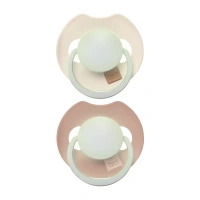 Lovi Prime Smoczek dynamiczny 6-18m Ivory Glow/Blush Glow​, 2 sztuki