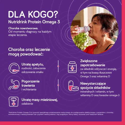 Nutridrink Protein Omega 3 o smaku mango-brzoskwinia, 4x125 ml