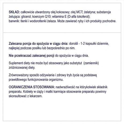 Naturell Koenzym Q10 + E, 120 kapsułek