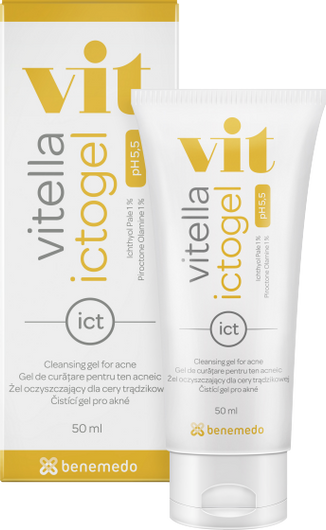 Vitella Ictogel Żel oczyszczający dla skóry trądzikowej, 50 ml