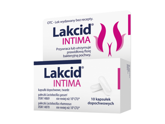 Lakcid Intima kapsułki dopochwowe, 10 sztuk