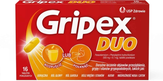 GRIPEX Duo, 16 tabletek