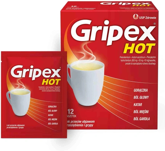 GRIPEX HOT proszek,12 saszetek
