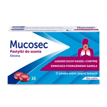 Mucosec, 16 pastylek do ssania