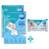 Canpol babies 2x Wielofunkcyjne podkłady higieniczne 90x60 cm + Chusteczki nawilżane 60 sztuk gratis