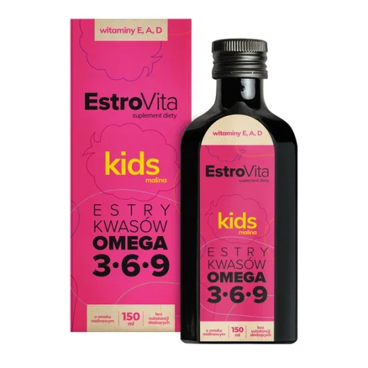 Estrovita Kids o smaku malinowym, 150 ml
