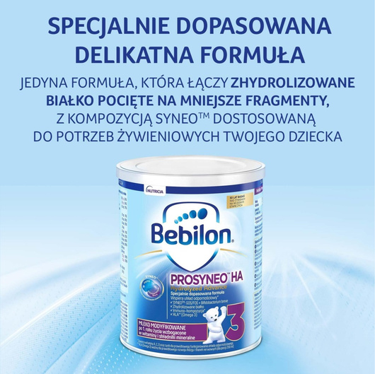 Bebilon Prosyneo HA 3, mleko modyfikowane po 1. roku, 400 g