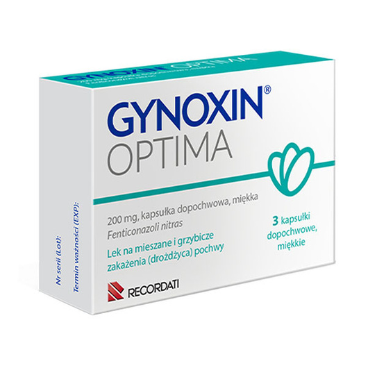 GYNOXIN OPTIMA x 3 kapsułki dopochwowe