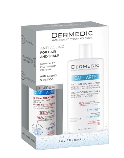 Dermedic Capilarte Anti-Ageing Zestaw Serum-kuracja + Szampon