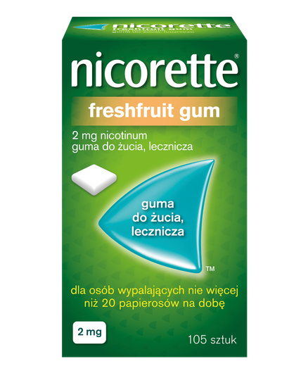 NICORETTE FRESHFRUIT GUM 2 mg x 105 gum 