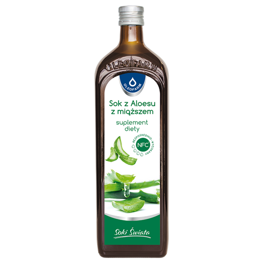 Aloes Sok z miąższem, 1000 ml