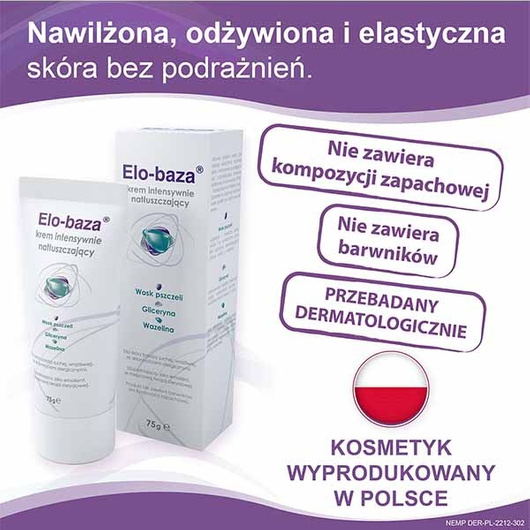 Elo-baza, Krem intensywnie natłuszczający, 75g 