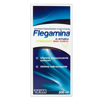 FLEGAMINA BEZ CUKRU miętowa 4 mg/5ml syrop 200 ml