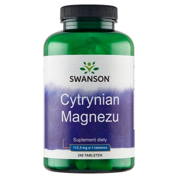 Swanson Cytrynian Magnezu, 240 tabletek