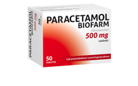 PARACETAMOL Biofarm 500mg,  50 tabletek