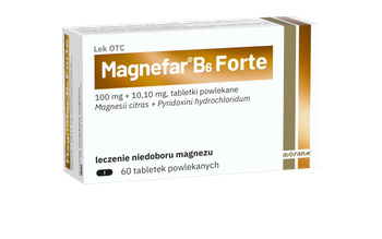 MAGNEFAR B6 Forte, 60 tabletek