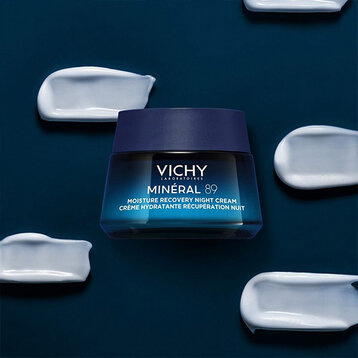 Vichy Mineral 89 Krem nawilżająco-regenerujący na noc z melatoniną, 50 ml