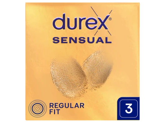 Durex Sensual Prezerwatywy supercienkie, 3 sztuki