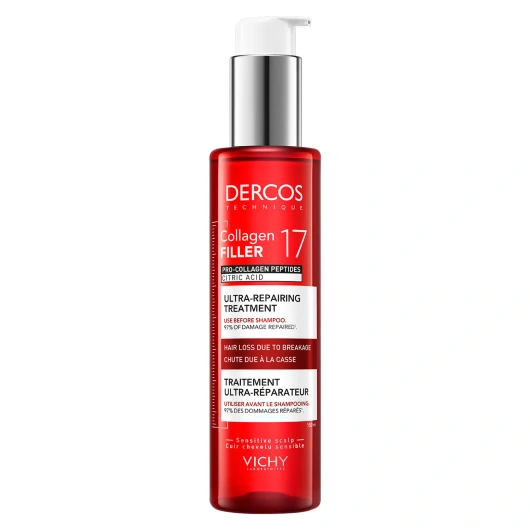 Vichy Dercos Collagen 17 Filler Ultra-regenerująca kuracja przed szamponem, 150 ml
