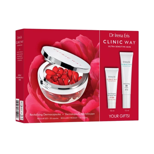 Clinic Way Zestaw Dermokapsułki + 2 mini produkty gratis