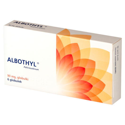 ALBOTHYL 90 mg x 6 globulek dopochwowych