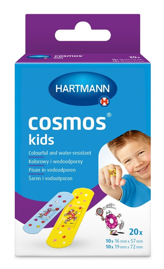 Cosmos Kids Plastry kolorowe w 2 rozmiarach, 20 sztuk