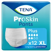 Tena Pants ProSkin Plus Rozmiar XL (120-160cm) Majtki chłonne, 12 sztuk