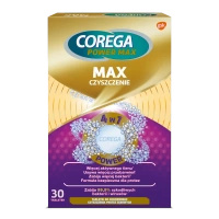 Corega Max Tabletki do czyszczenia protez, 30 tabletek