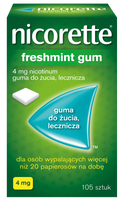 NICORETTE FRESHMINT GUM 4 mg x 105 gum