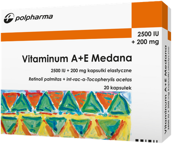 Vitaminum A+E Medana, 20 kapsułek