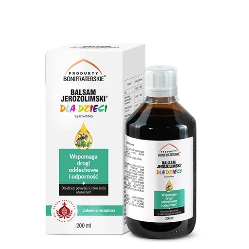 Balsam Jerozolimski dla dzieci Syrop, 200 ml DATA WAŻNOŚCI 30/09/2025