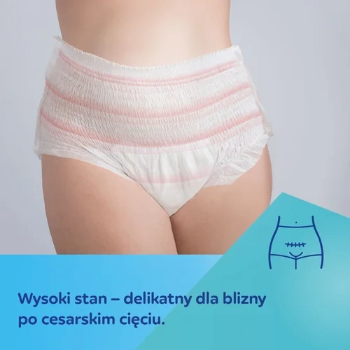 Canpol babies Jednorazowe majtki 2w1 z podkładem poporodowym L/XL, 5 sztuk