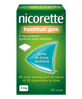 NICORETTE FRESHFRUIT GUM 2 mg x 105 gum