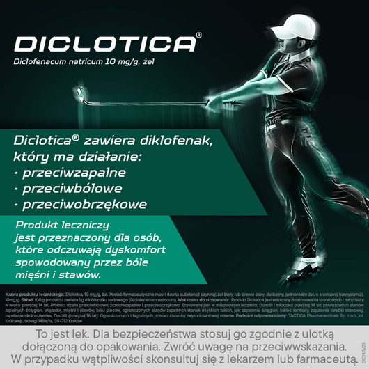 DICLOTICA 10mg/g żel x 100g