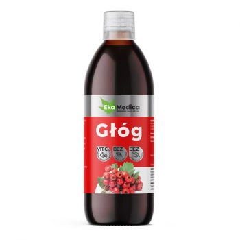 EkaMedica Głóg Sok 100% z witaminą C, 500ml