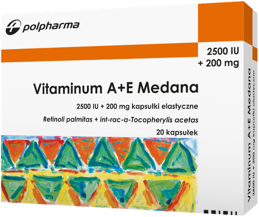 Vitaminum A+E Medana, 20 kapsułek  